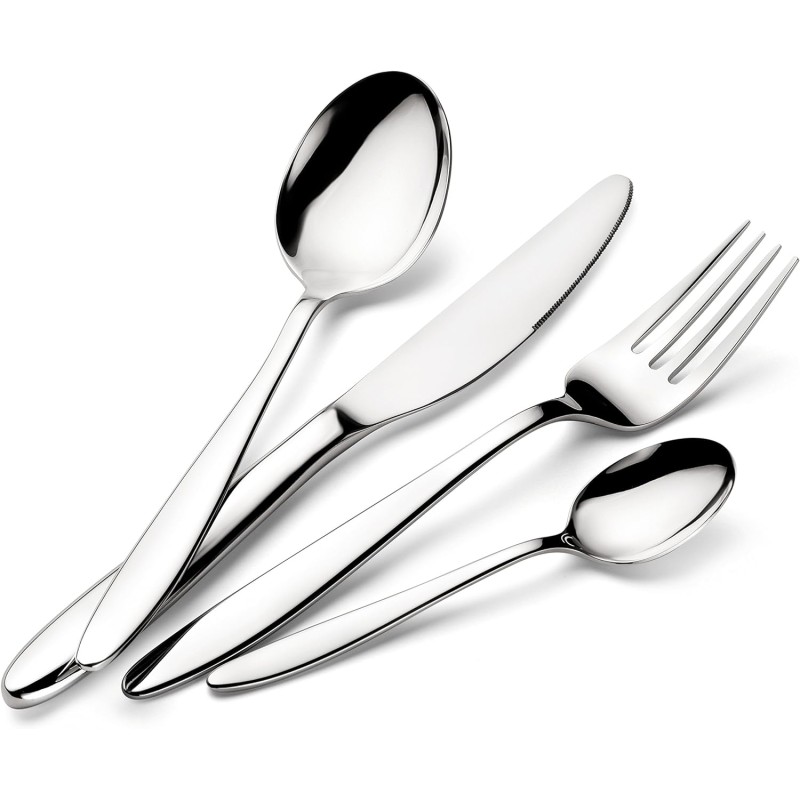 Ménagère Inox 24 Pièces Cadence Avec Range Couverts - Couvert - Ménagère