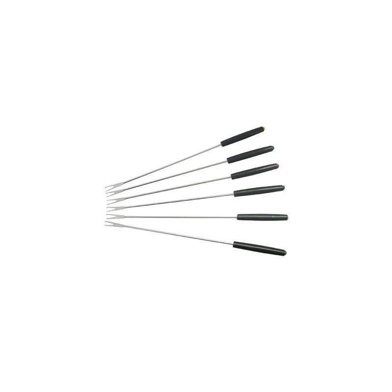 Lot De 6 Fourchettes à Fondue Le Creuset - 2 Dents, Métal, Très Bon état