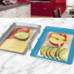 Lot de 2 plateaux de conservation Fresh&Clik