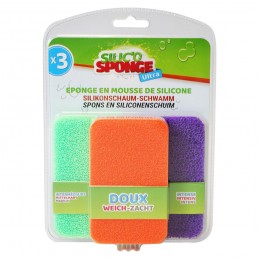 EPONGES MOUSSE DE SILICONE LOT DE 3