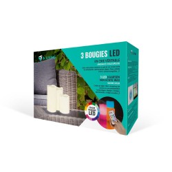 BOUGIES LED LOT DE 3 