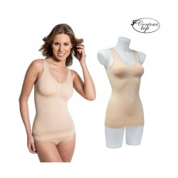 SLIM TOP BEIGE-Taille S